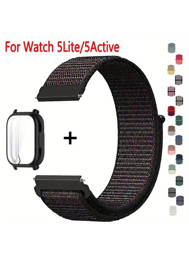 Redmi Watch 5 Active Smartwatch Black Nylon Loop Strap Adjustable Fit Scratch Resistant - Image 2